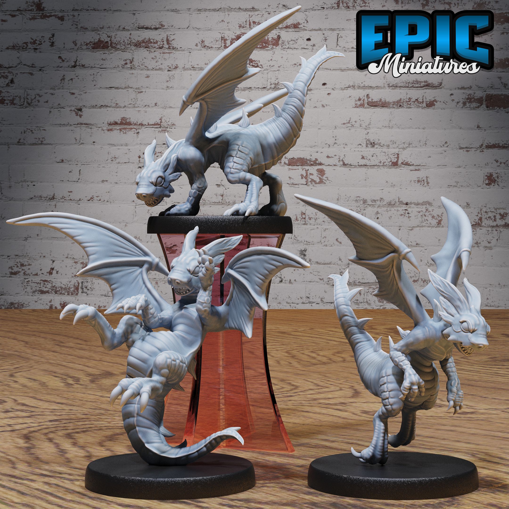Light Dragon Wyrmling Set / Holy Legendary Drake / Ancient Flying Dragonborn / Heavenly Beast / Religious Creature / Divine Monster / Winged Mountain Encounter